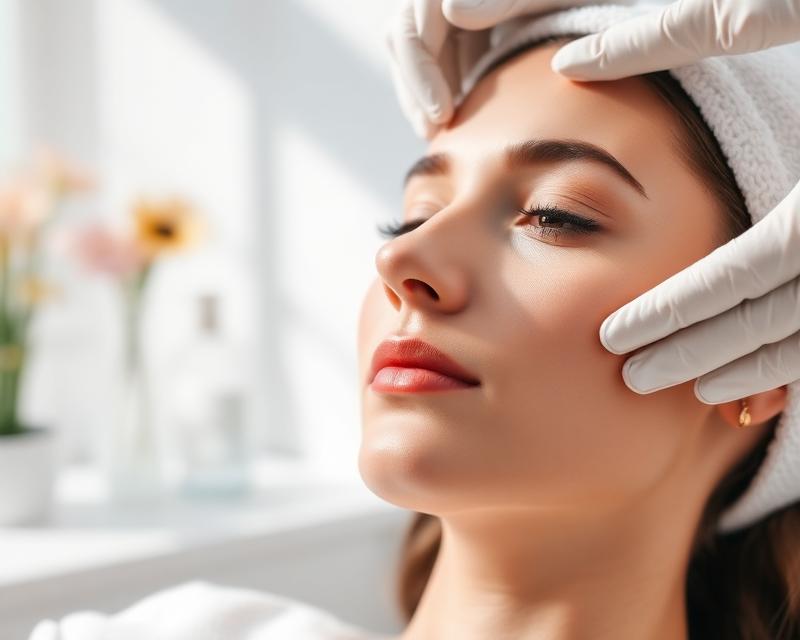 Estética — procedimentos faciais em clínica de beleza